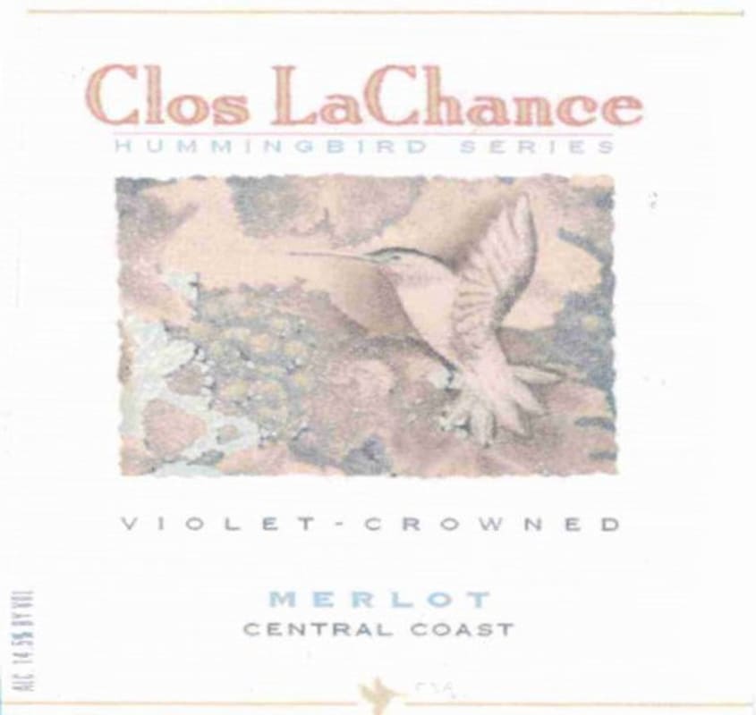 Clos LaChance Violet-Crowned Merlot 2004 Front Label