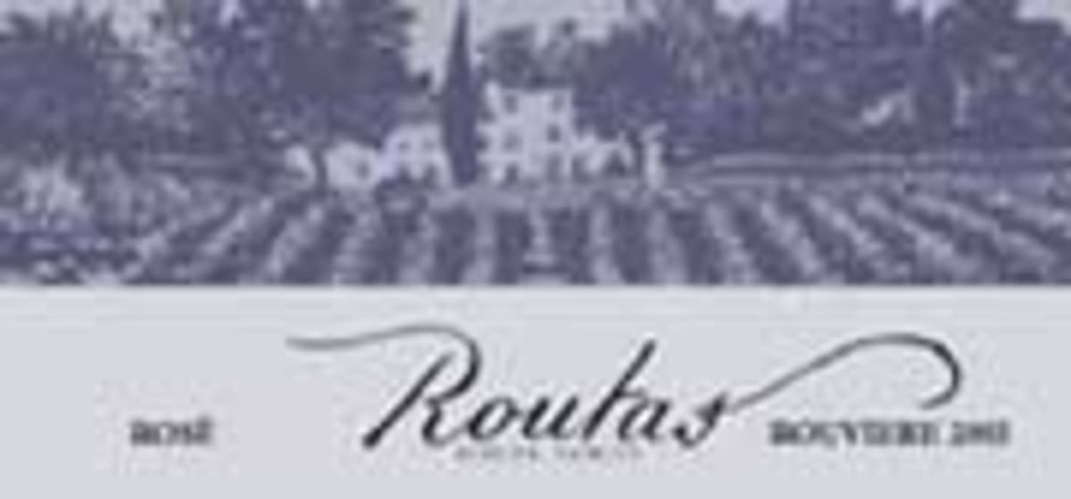 Chateau Routas Coteaux Varois Rouviere Rose 2002 Front Label