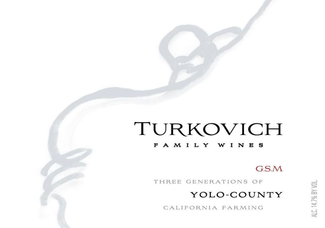 Turkovich Family Wines GSM 2014 Front Label