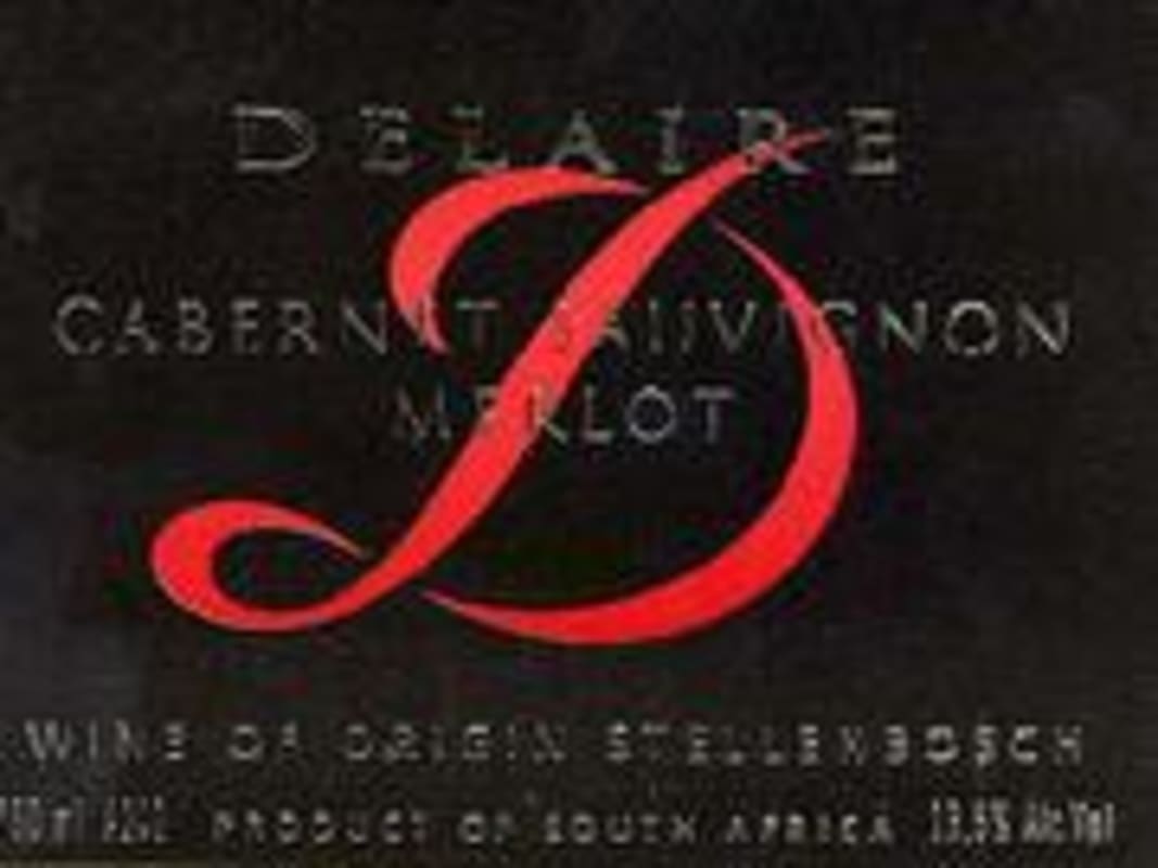 Delaire Graff Cabernet/Merlot 1999 Front Label