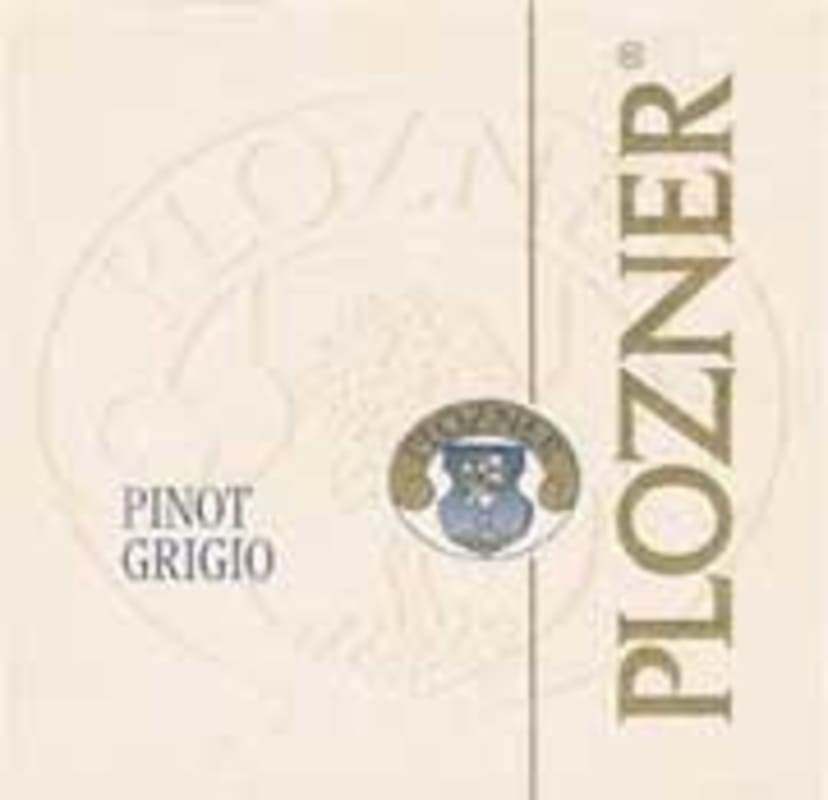 Plozner Pinot Grigio 2002 Front Label