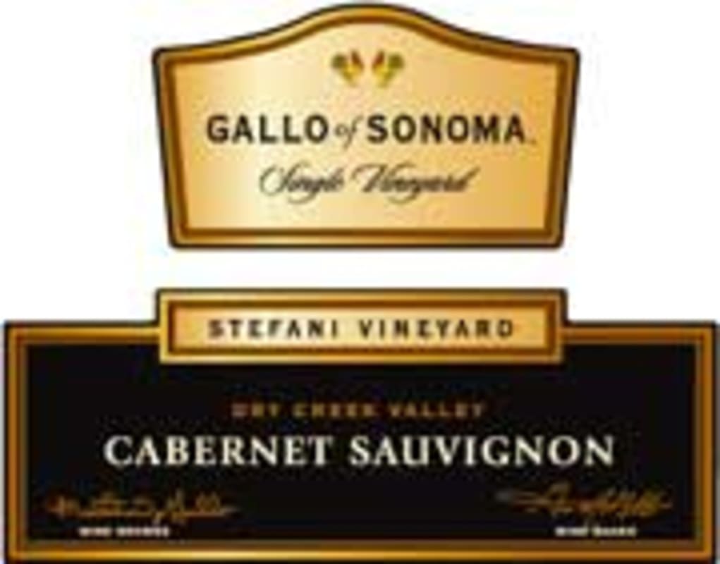 Gallo of Sonoma Stefani Ranch Cabernet Sauvignon 1998 Front Label