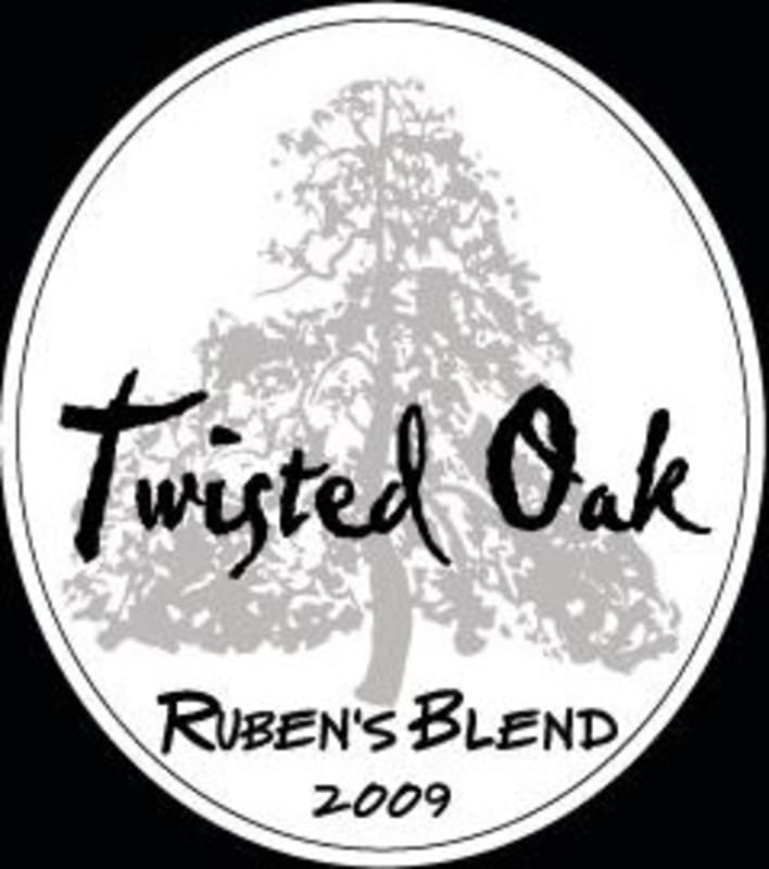 Twisted Oak Winery Rubens Blend 2009 Front Label