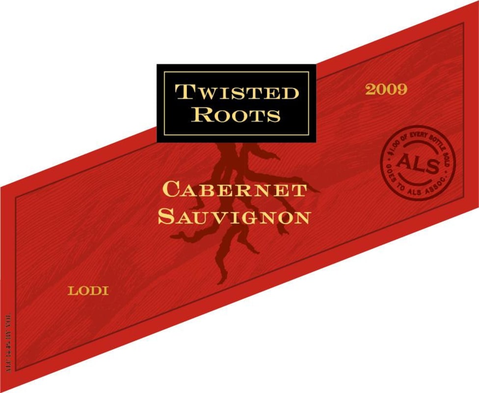 Twisted Roots Wine Cabernet Sauvignon 2009 Front Label