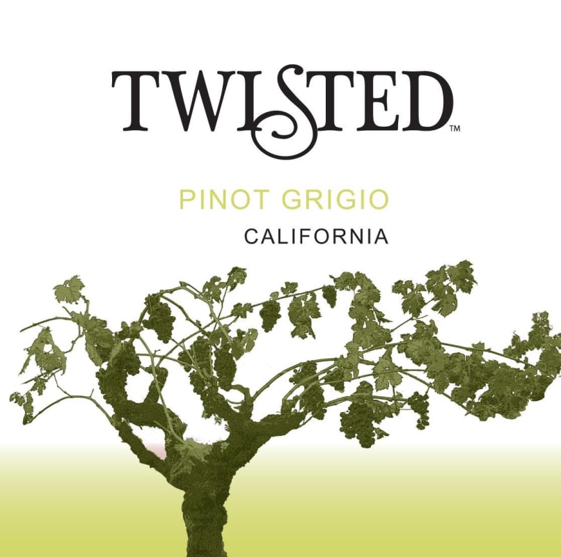 Twisted Wine Pinot Grigio 2014 Front Label