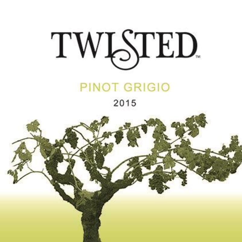 Twisted Wine Pinot Grigio 2015 Front Label