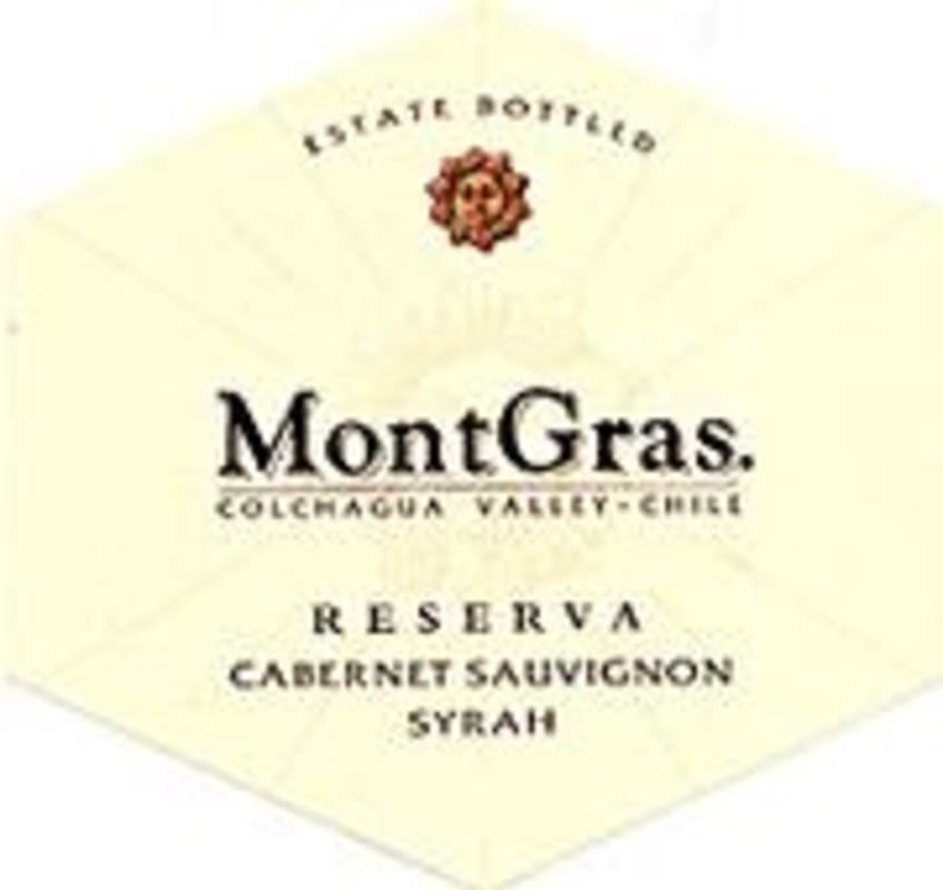 MontGras Cabernet Sauvignon/Syrah Reserva 2000 Front Label