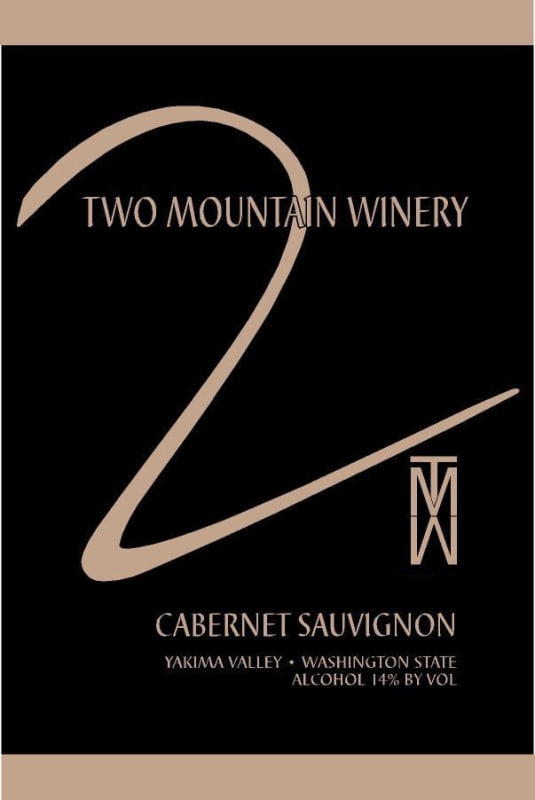 Two Mountain Winery Cabernet Sauvignon 2013 Front Label