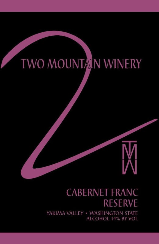 Two Mountain Winery Reserve Cabernet Franc 2007 Front Label