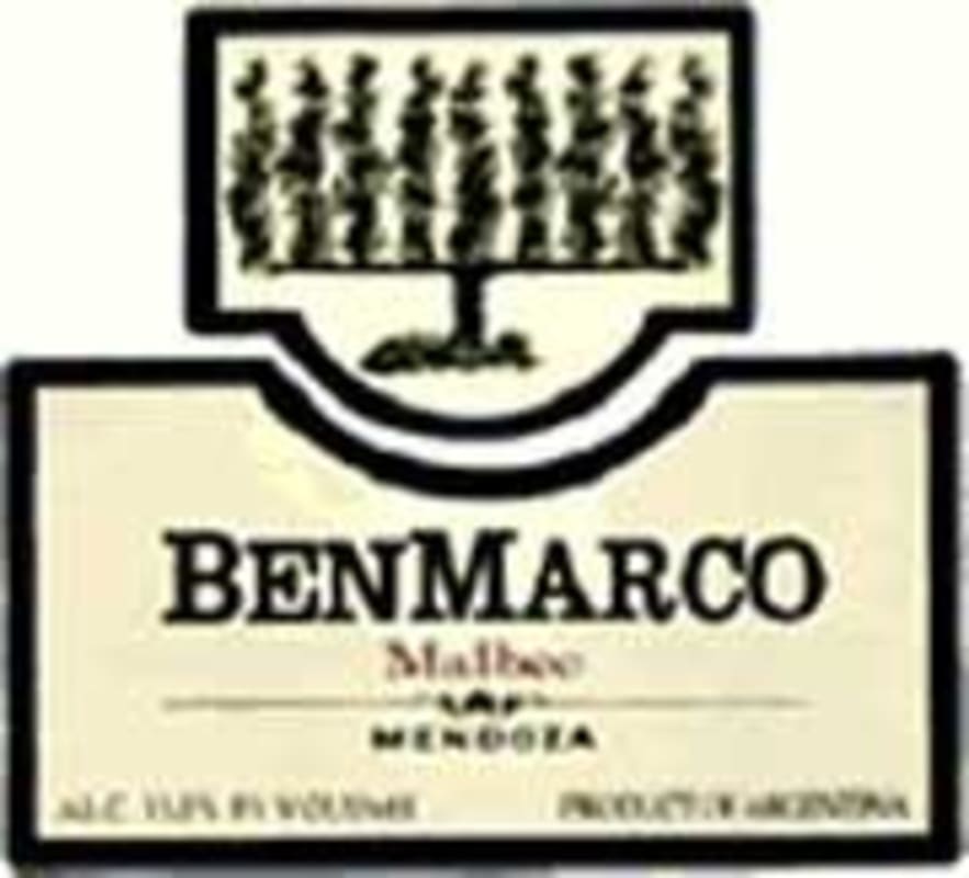 BenMarco Malbec 2000 Front Label