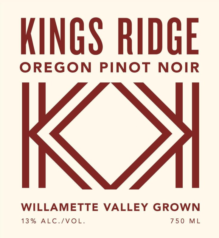 Union Wine Co Kings Ridge Pinot Noir 2014 Front Label