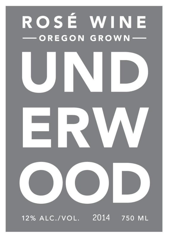 Underwood Rose 2014 Front Label