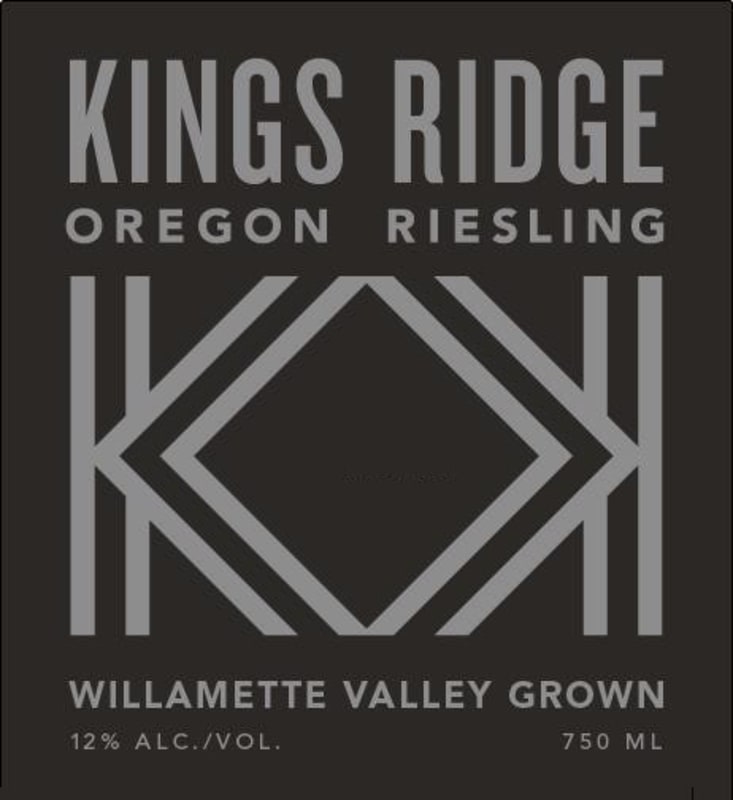 Union Wine Co Kings Ridge Riesling 2013 Front Label