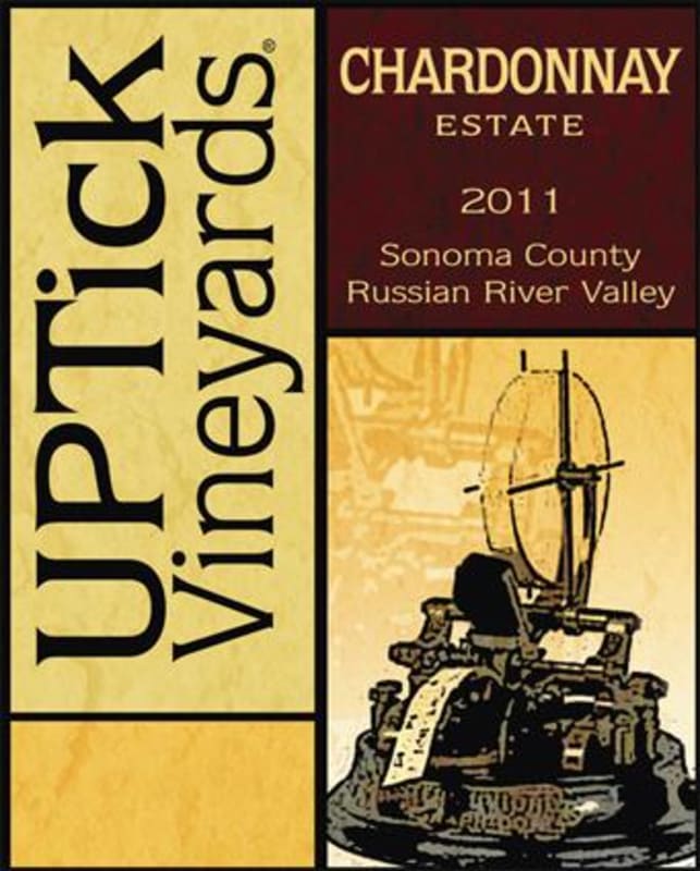 Uptick Vineyards Estate Chardonnay 2011 Front Label
