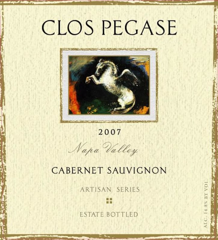 Clos Pegase Artisan Series Cabernet Sauvignon 2007 Front Label