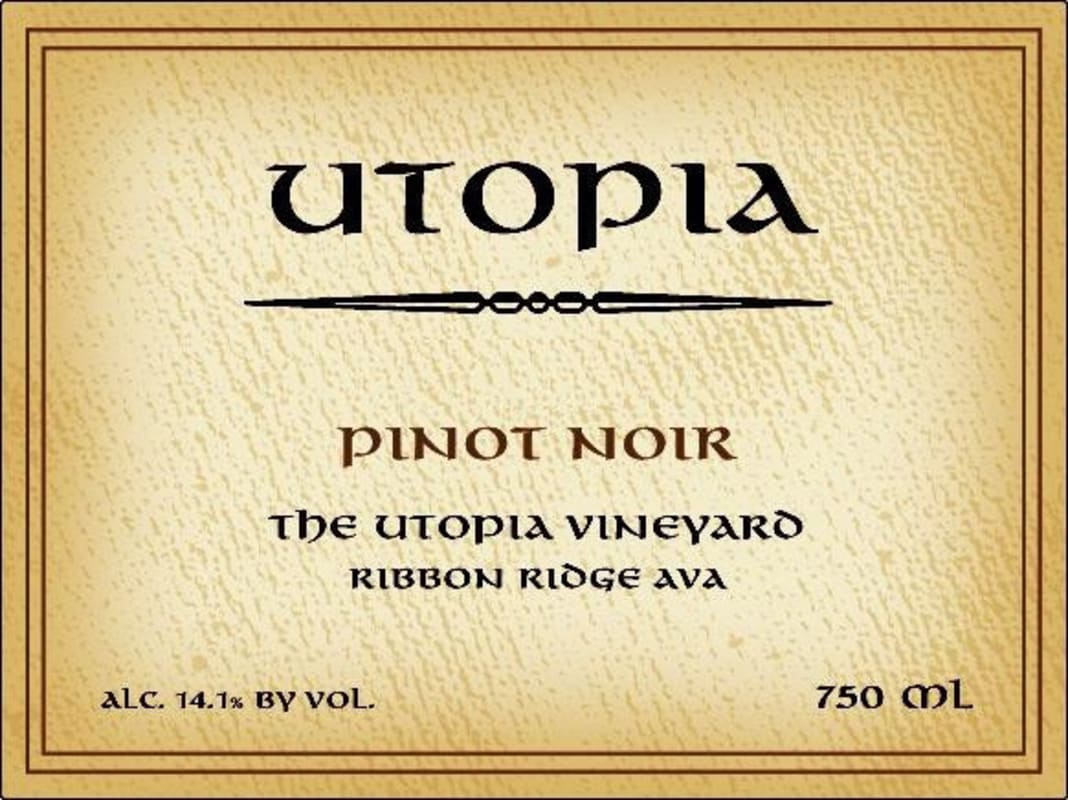 Utopia Vineyard Pinot Noir 2013 Front Label