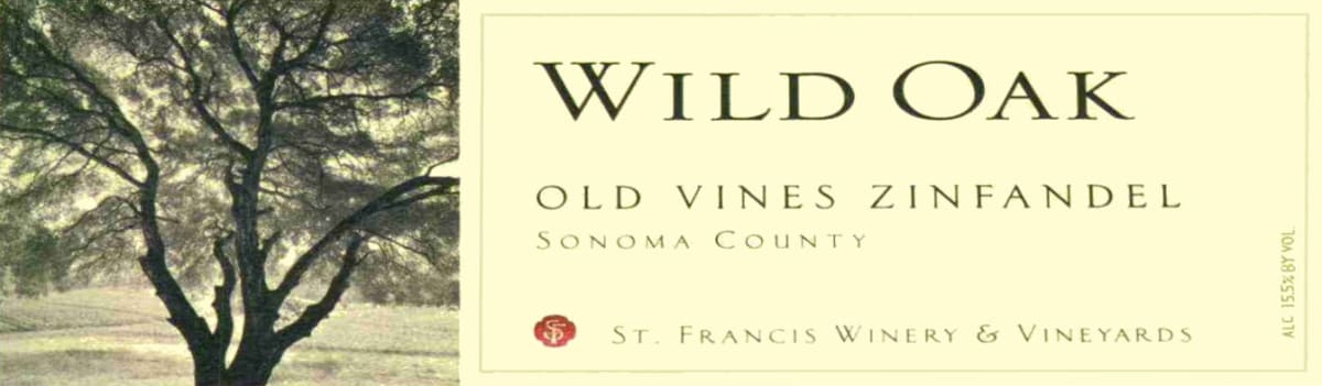 St. Francis Wild Oak Old Vine Zinfandel 2010 Front Label