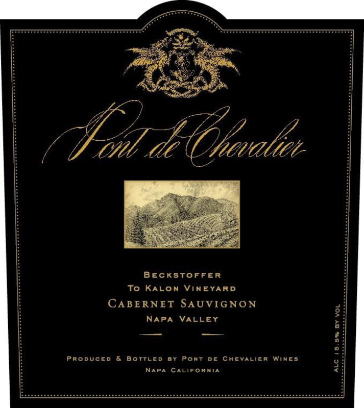 Pont de Chevalier Beckstoffer To Kalon Vineyard Cabernet Sauvignon 2013 Front Label