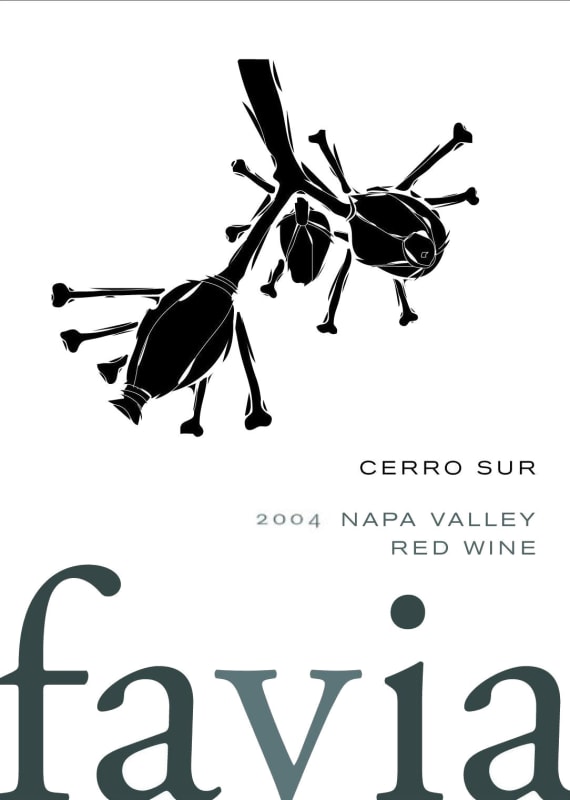 Favia Cerro Sur Red 2004 Front Label