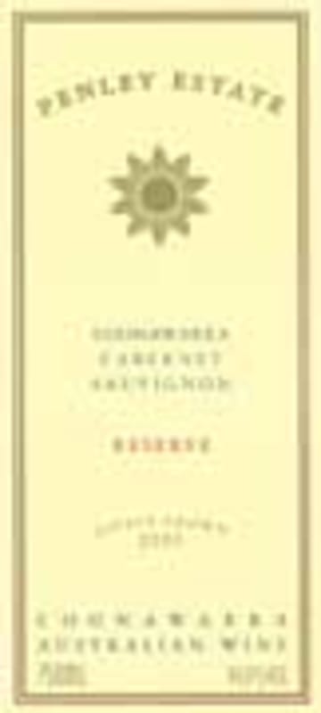 Penley Reserve Cabernet Sauvignon 2000 Front Label