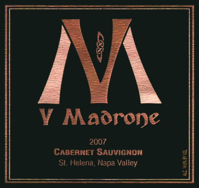 V Madrone Cellars Cabernet Sauvignon 2007 Front Label