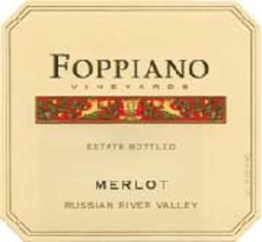 Foppiano Merlot 1999 Front Label