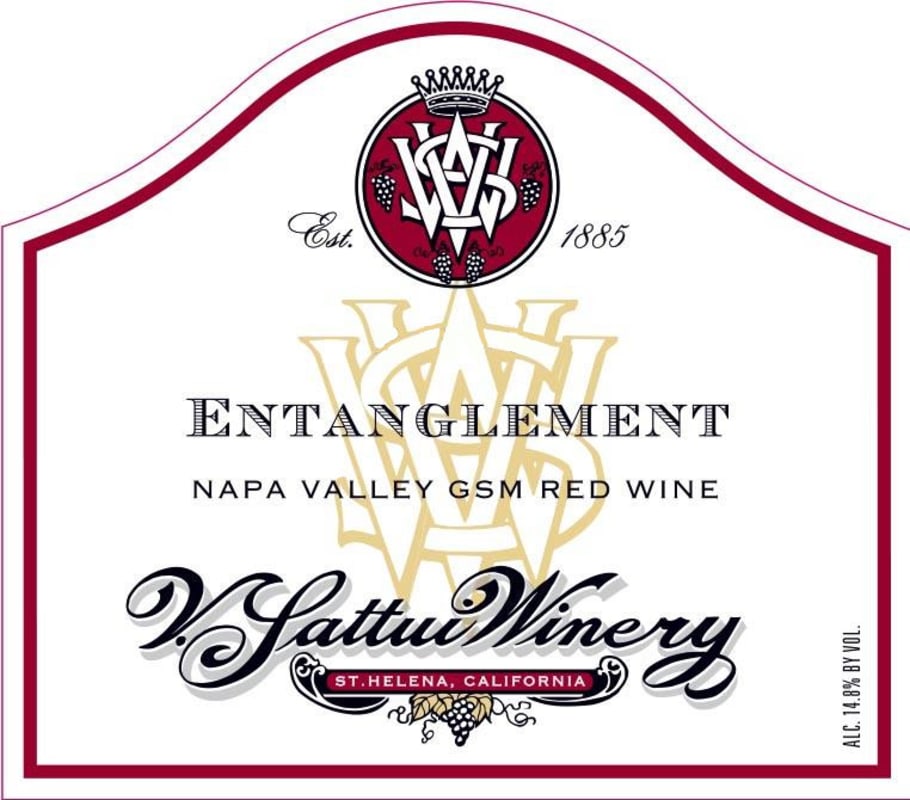 V. Sattui Entanglement GSM 2013 Front Label