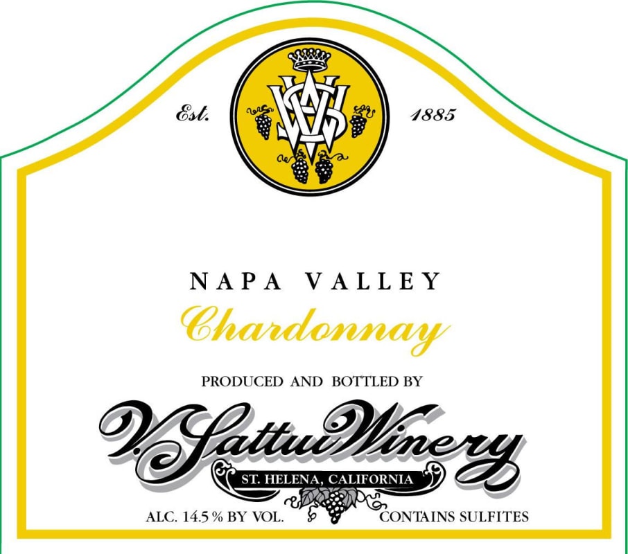 V. Sattui Chardonnay 2011 Front Label