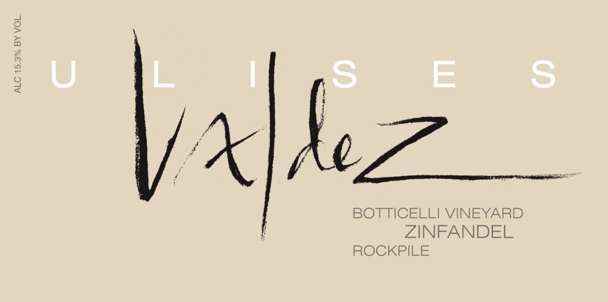 Valdez Family Winery Botticelli Vineyard Zinfandel 2011 Front Label