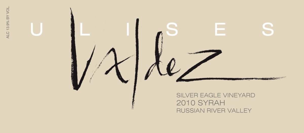 Valdez Family Winery Silver Eagle Vineyard Syrah 2010 Front Label