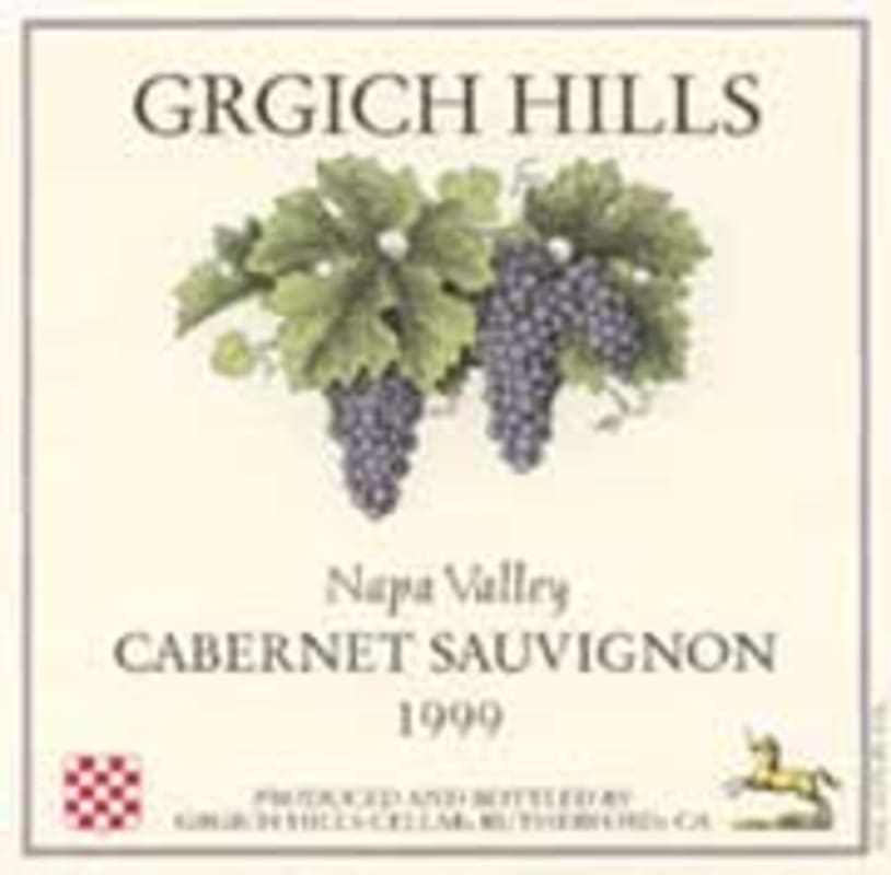 Grgich Hills Estate Cabernet Sauvignon (half-bottle) 1999 Front Label