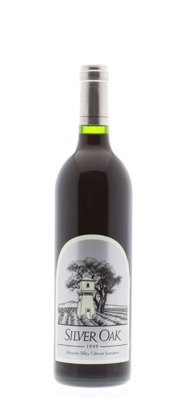 Silver Oak Alexander Valley Cabernet Sauvignon 1999 Front Bottle Shot
