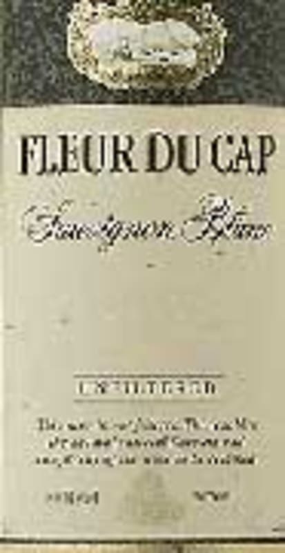 Fleur du Cap Unfiltered Sauvignon Blanc 2002 Front Label