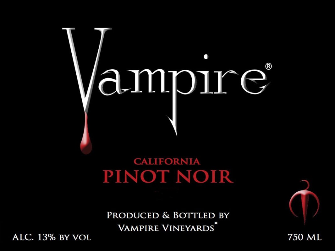 Vampire Vineyards Pinot Noir 2013 Front Label