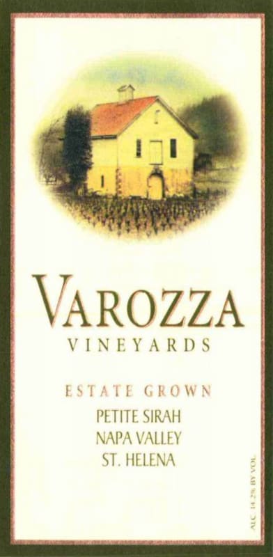 Varozza Vineyards Petite Sirah . 2005 Front Label