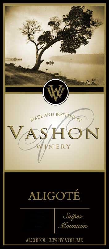 Vashon Winery Aligote 2014 Front Label