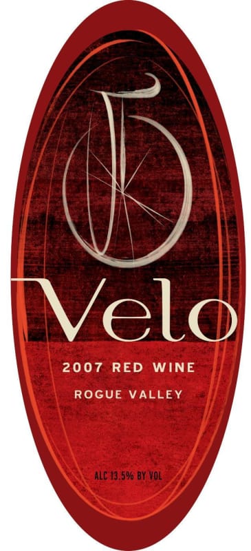 Velocity Wine Cellars Velo 2007 Front Label