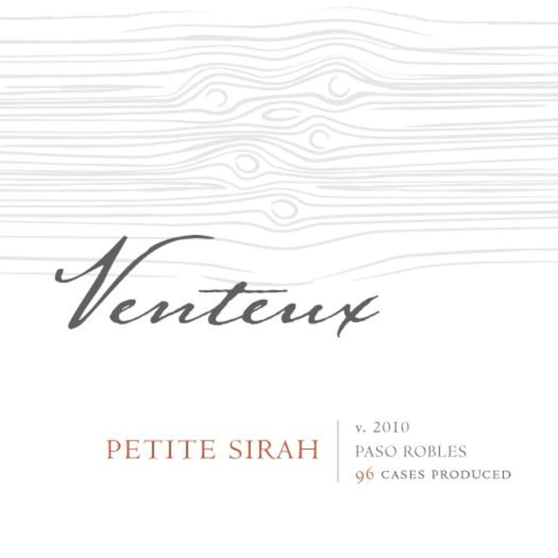 Venteux Vineyards Petite Sirah 2010 Front Label
