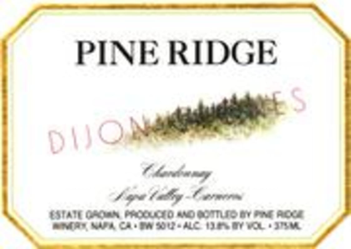 Pine Ridge Carneros Chardonnay 1998 Front Label
