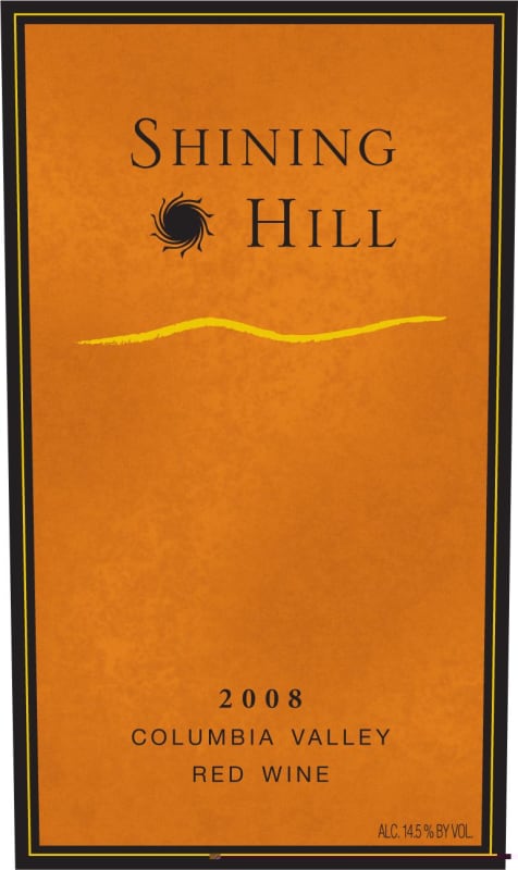 Col Solare Shining Hill Red 2008 Front Label