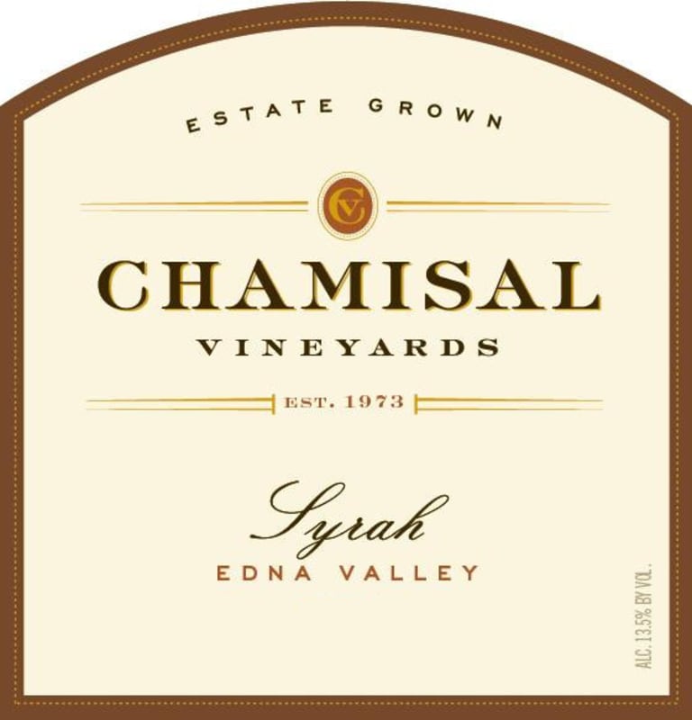 Chamisal Vineyards Estate Syrah 2012 Front Label