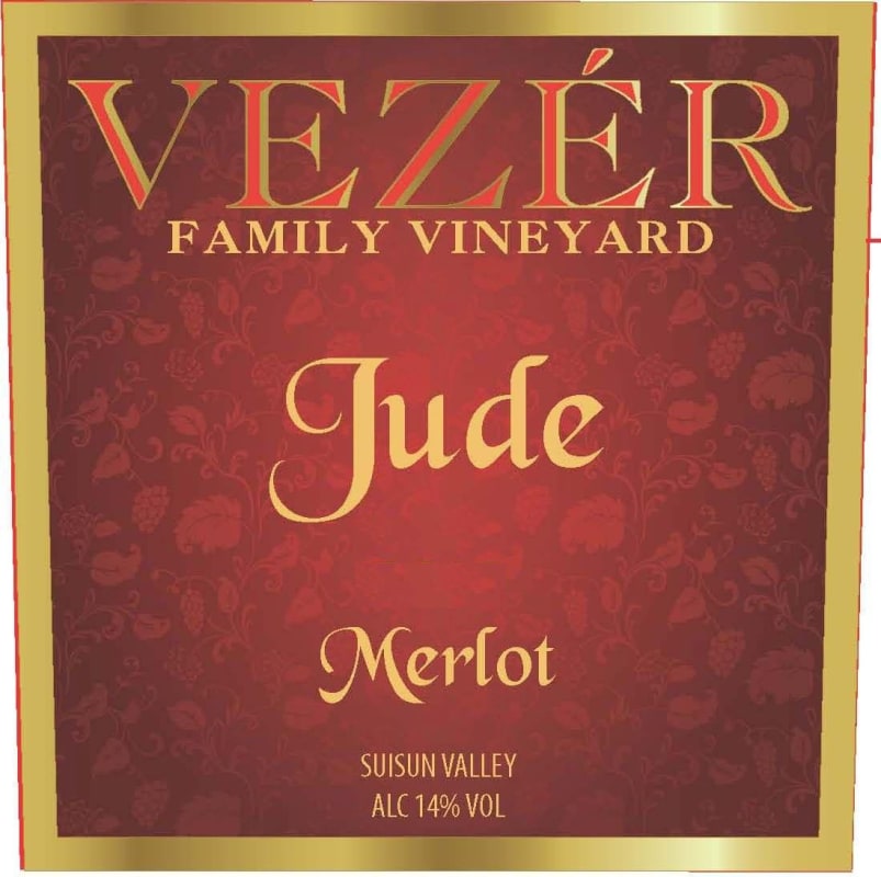Vezer Family Vineyards Jude Merlot 2011 Front Label
