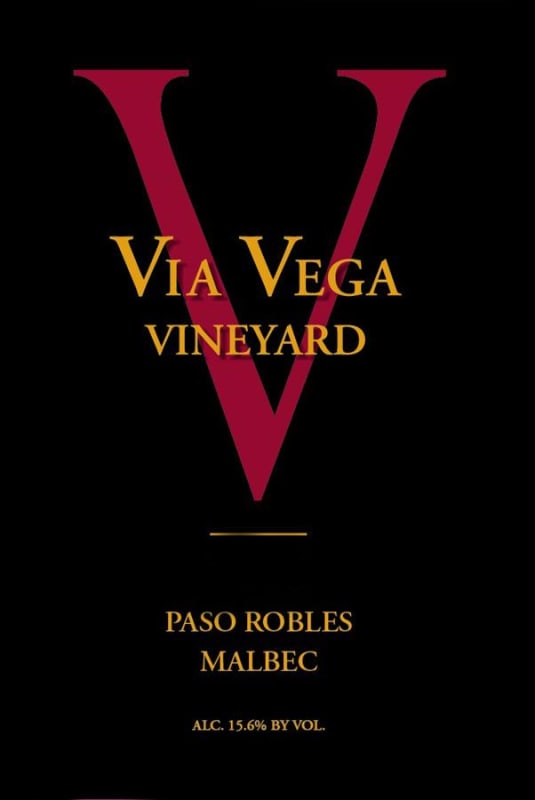 Via Vega Vineyard & Winery Malbec 2009 Front Label