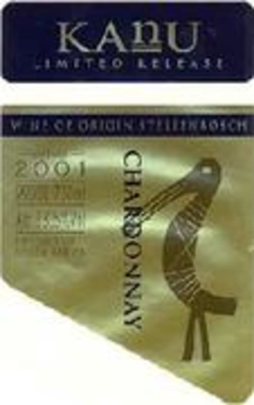 Kanu Chardonnay 2001 Front Label