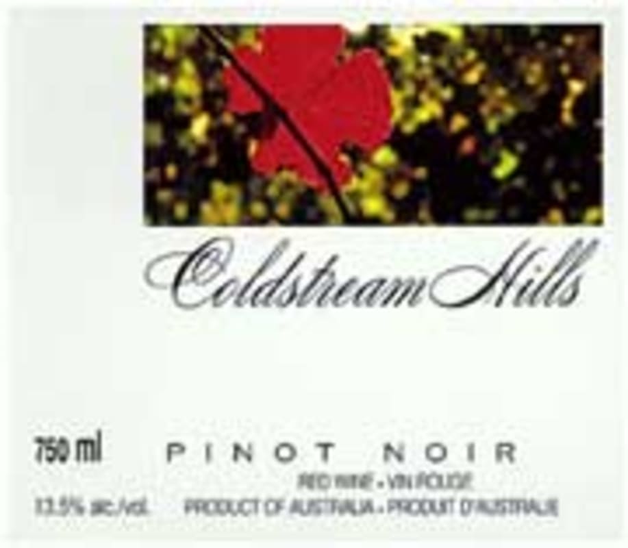 Coldstream Hills Pinot Noir 2002 Front Label