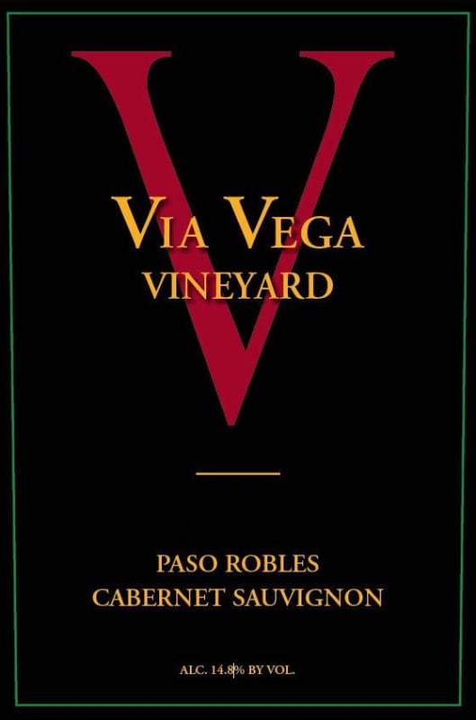 Via Vega Vineyard & Winery Cabernet Sauvignon 2005 Front Label