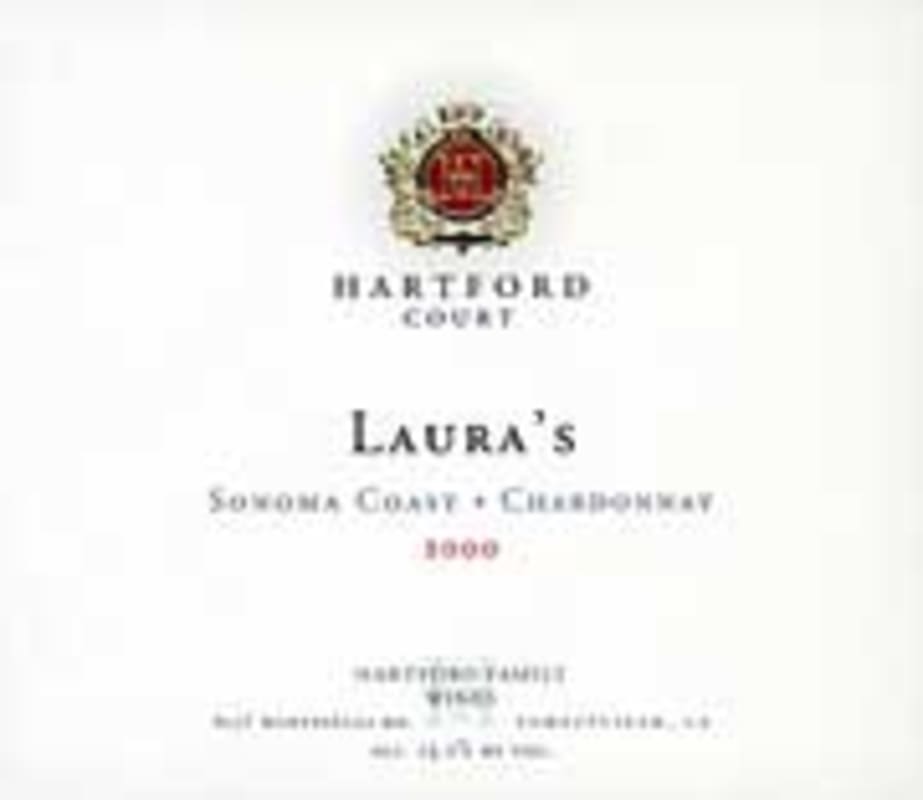 Hartford Court Lauras Chardonnay 2000 Front Label