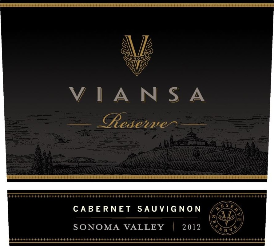 Viansa Winery Reserve Cabernet Sauvignon 2012 Front Label