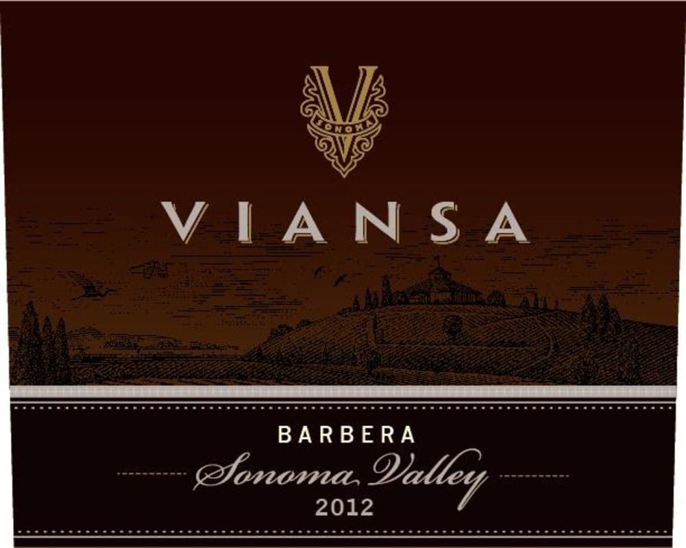 Viansa Winery Barbera 2012 Front Label