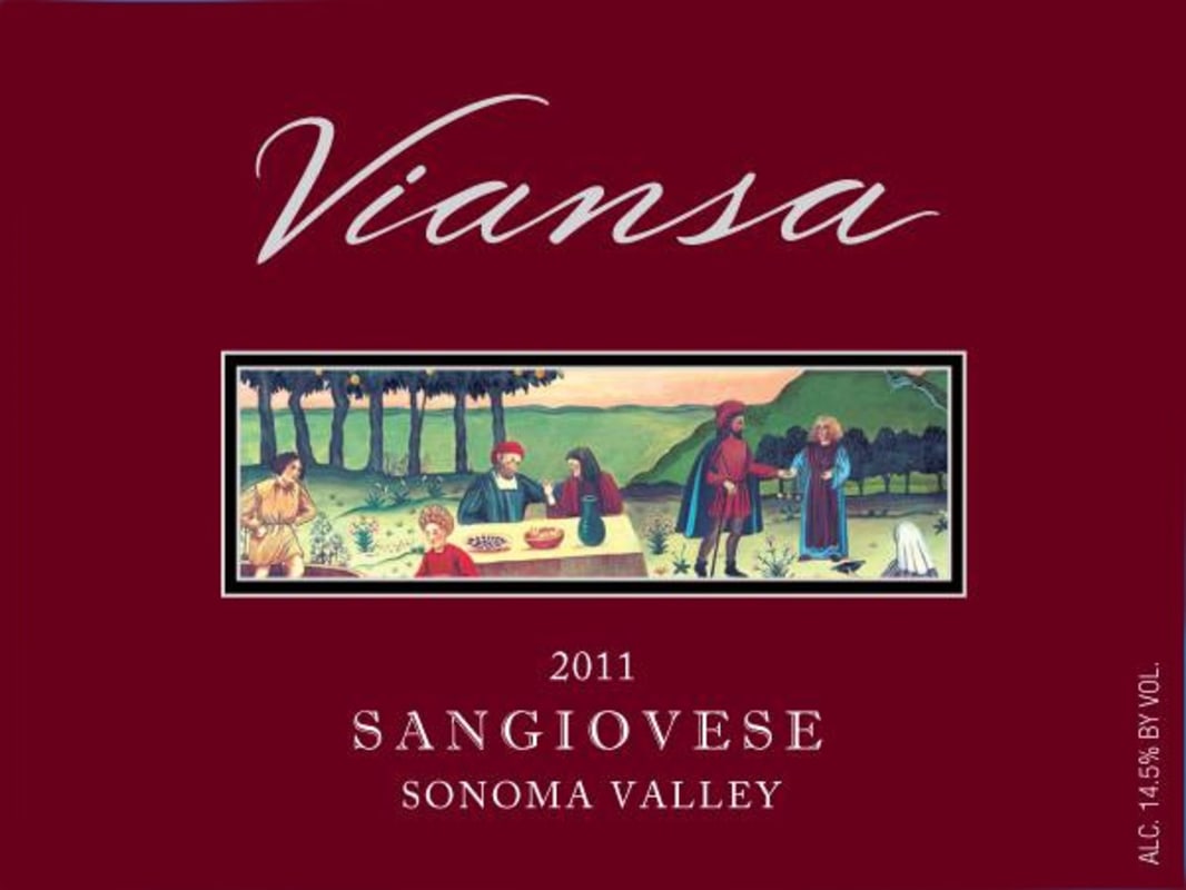 Viansa Winery Sangiovese 2011 Front Label
